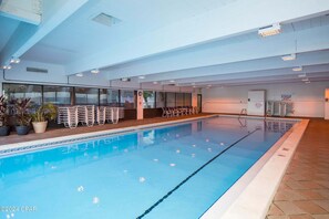 Indoor pool, outdoor pool - Oceanfront-fully renovated~next to 30A in gated community of Carillon (Panama City)