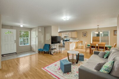 Close to downtown, with garage, fenced backyard