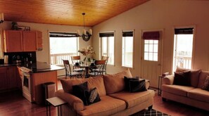 Smart-tv, een open haard en een filmbibliotheek