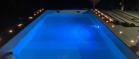 A heated pool