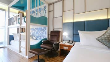 Estudio familiar | Minibar, sistema de insonorización, wifi gratis y ropa de cama