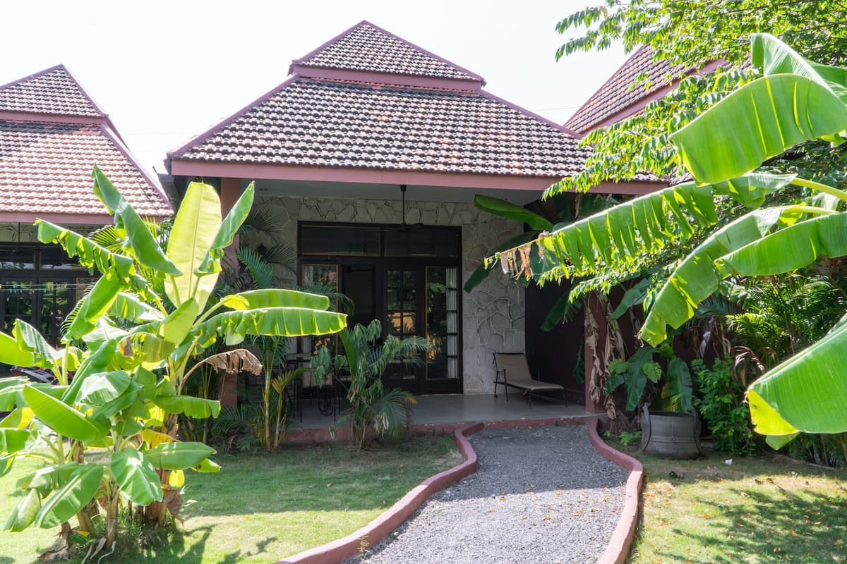 Superior bungalow, keuken | Terras