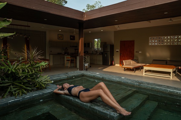 Luxury Villa | Living area | 65-inch Smart TV with digital channels, TV