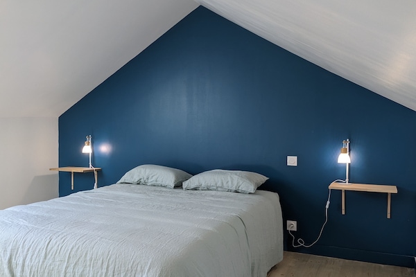 Chambre à l'étage avec lit Queen size (160x200)