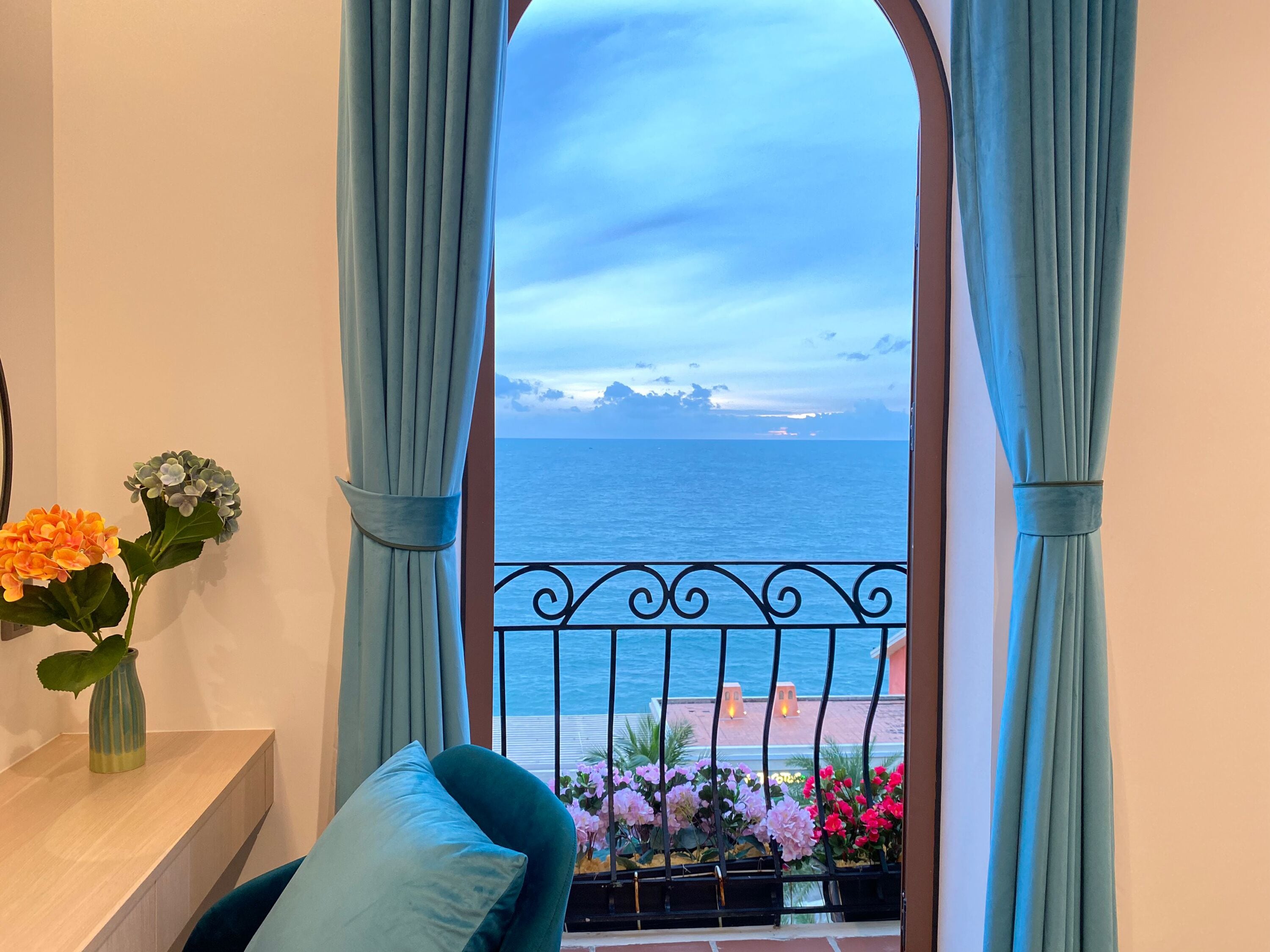 Utsikt mot havet/stranden