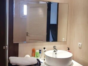 Bidet, soap, shampoo