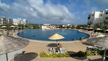 Indoor pool, outdoor pool