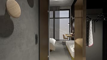 Caja de seguridad en la habitación y escritorio