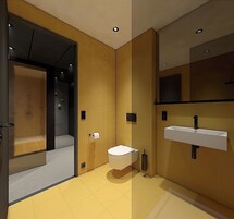 Ducha, cabezal de ducha tipo lluvia, secador de pelo, toallas