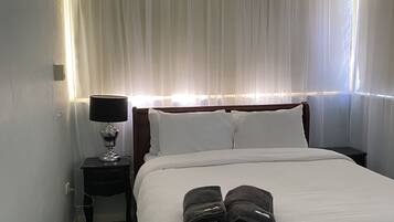 4 makuuhuonetta, vauvan matkasänky, Wi-Fi, vuodevaatteet