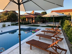 Outdoor pool - Beautiful rustic villa Navita Augustinus with pool (Debeljak)