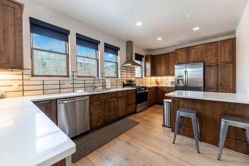 Open-Concept Townhome Next to Blue River w/ Private Wrap-Around Patio!