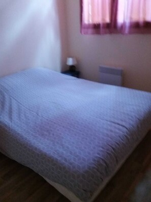 2 bedrooms, iron/ironing board, bed sheets