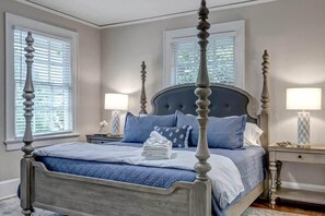 4 bedrooms, iron/ironing board, travel crib, WiFi