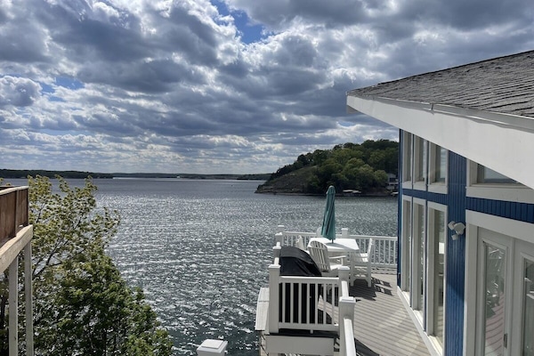 view of the lake when you first arrive
