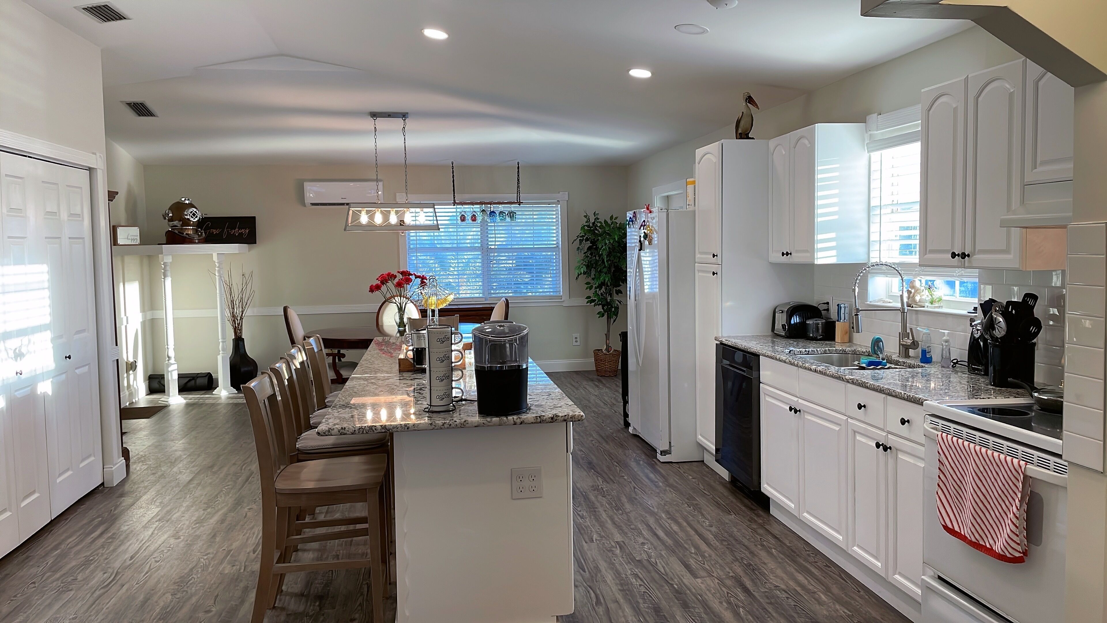 The House is fully renovated, located just steps away from the ocean.