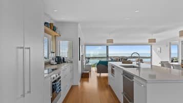Fridge, microwave, dishwasher, toaster
