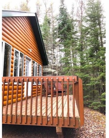 Terrace/patio. Cabin #9 at Fireside Lodge