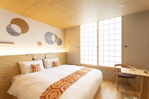 Double Room, Non Smoking, Private Bathroom | Desk, laptop workspace, free WiFi, bed sheets - Higashiyama Hills (Kyoto)
