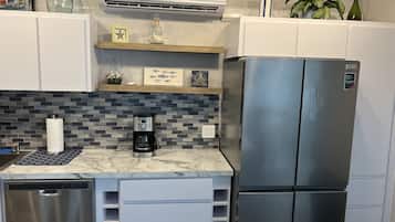 Condo, 2 Bedrooms, Ocean View | Private kitchen | Full-size fridge, microwave, stovetop, coffee/tea maker