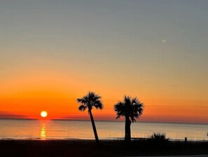 Sun-loungers, beach towels