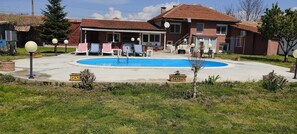 Piscine extérieure, piscine chauffée