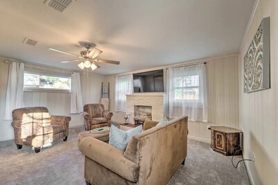Our rental home is both cute and comfy, offering a cozy retreat for your stay.