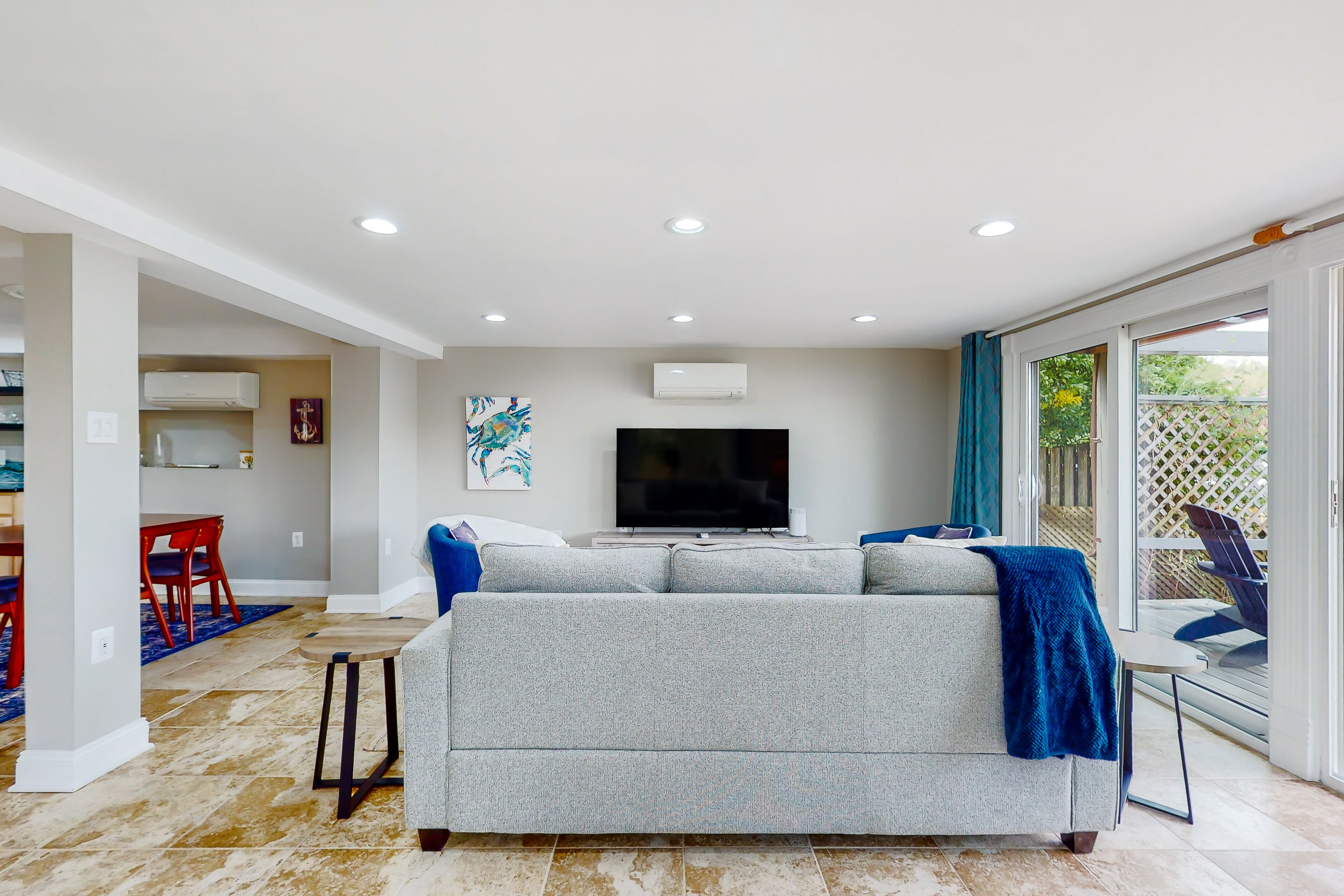 Serene waterfront home with kayaks, paddle board, grill, firepit, W/D, and AC