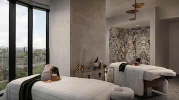 Couples treatment rooms, sauna, body treatments, hydrotherapy