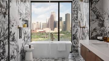 Room (Sky) | Bathroom | Designer toiletries, hair dryer, bathrobes, slippers