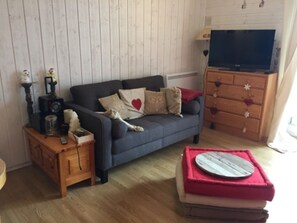 Living area - Appartement 2 Chambres, 5 Couchages, vue Exceptionnelle (Huez)