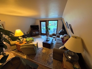 Smart TV, DVD player, video library, printers