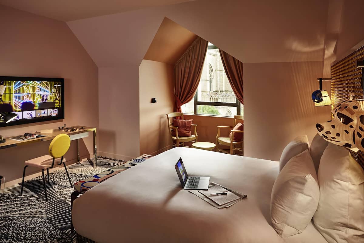 Premium bedding, pillow-top beds, in-room safe, desk