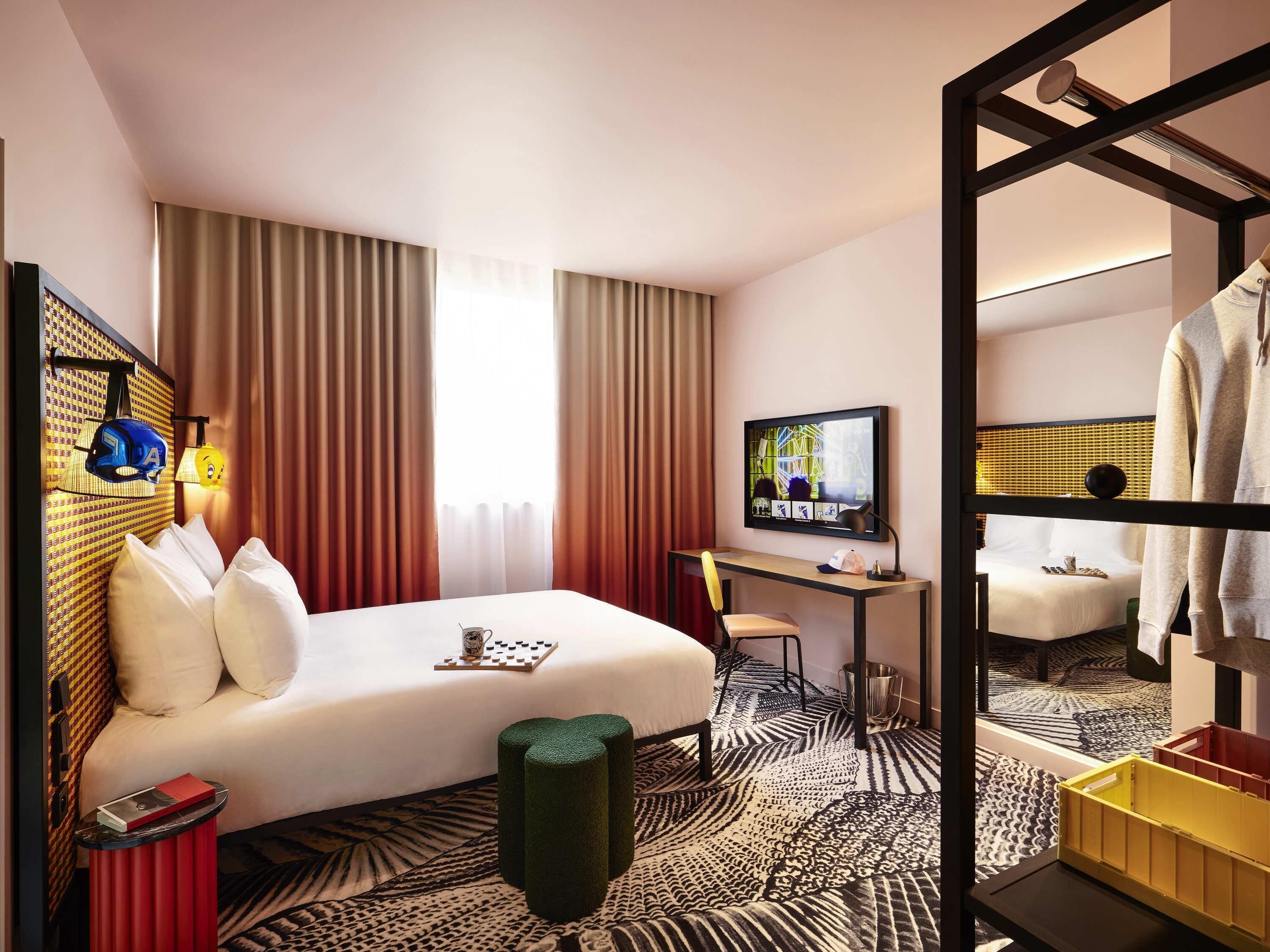 Tweepersoonskamer, toegankelijk voor mindervaliden (Large Mama) | Luxe beddengoed, pillowtop-bedden, een kluis op de kamer, een bureau