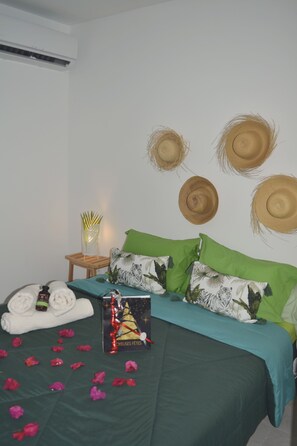 2 bedrooms, iron/ironing board, travel cot, free WiFi - Logement "bambou" 2 à 6 Pers (Le Gosier)