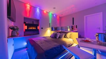 Premium bedding, down duvets, memory-foam beds, individually decorated