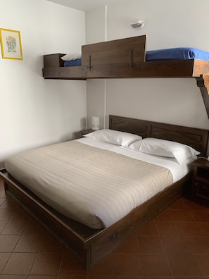 1 bedroom, iron/ironing board, bed sheets