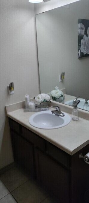 Towels, soap, toilet paper