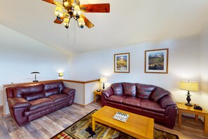 TV, fireplace, DVD player