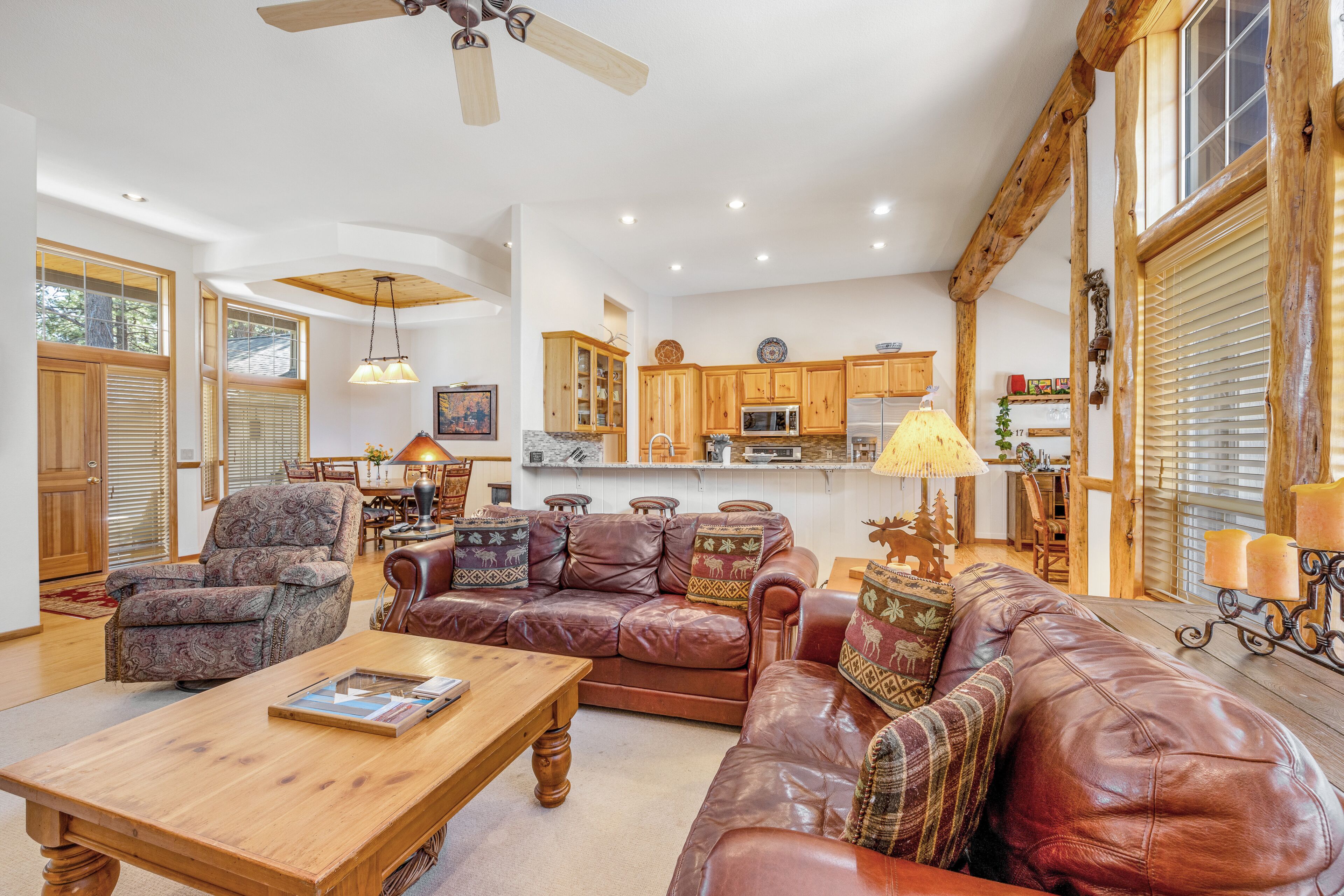 Dog-friendly home with private hot tub, deck, fireplace, & washer/dryer