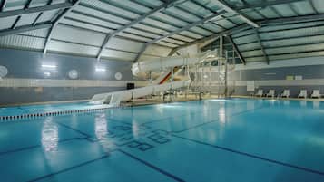 6 indoor pools, outdoor pool