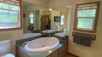 Bathtub, hair dryer, towels