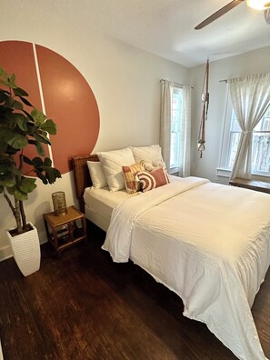 4 bedrooms, iron/ironing board, travel cot, free WiFi
