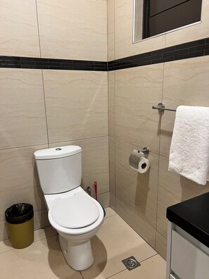 Appartement, 2 slaapkamers | Badkamer | Handdoeken, toiletpapier