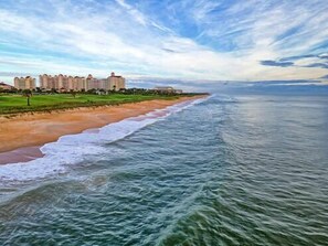 Enjoy stunning beachfront views from this coastal hotel's comfortable and convenient accommodations.