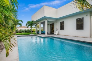 A heated pool