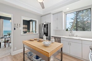 Fridge, microwave, oven, stovetop - Luxury Beachfront Condo with Remarkable Ocean Views! (Santa Barbara)
