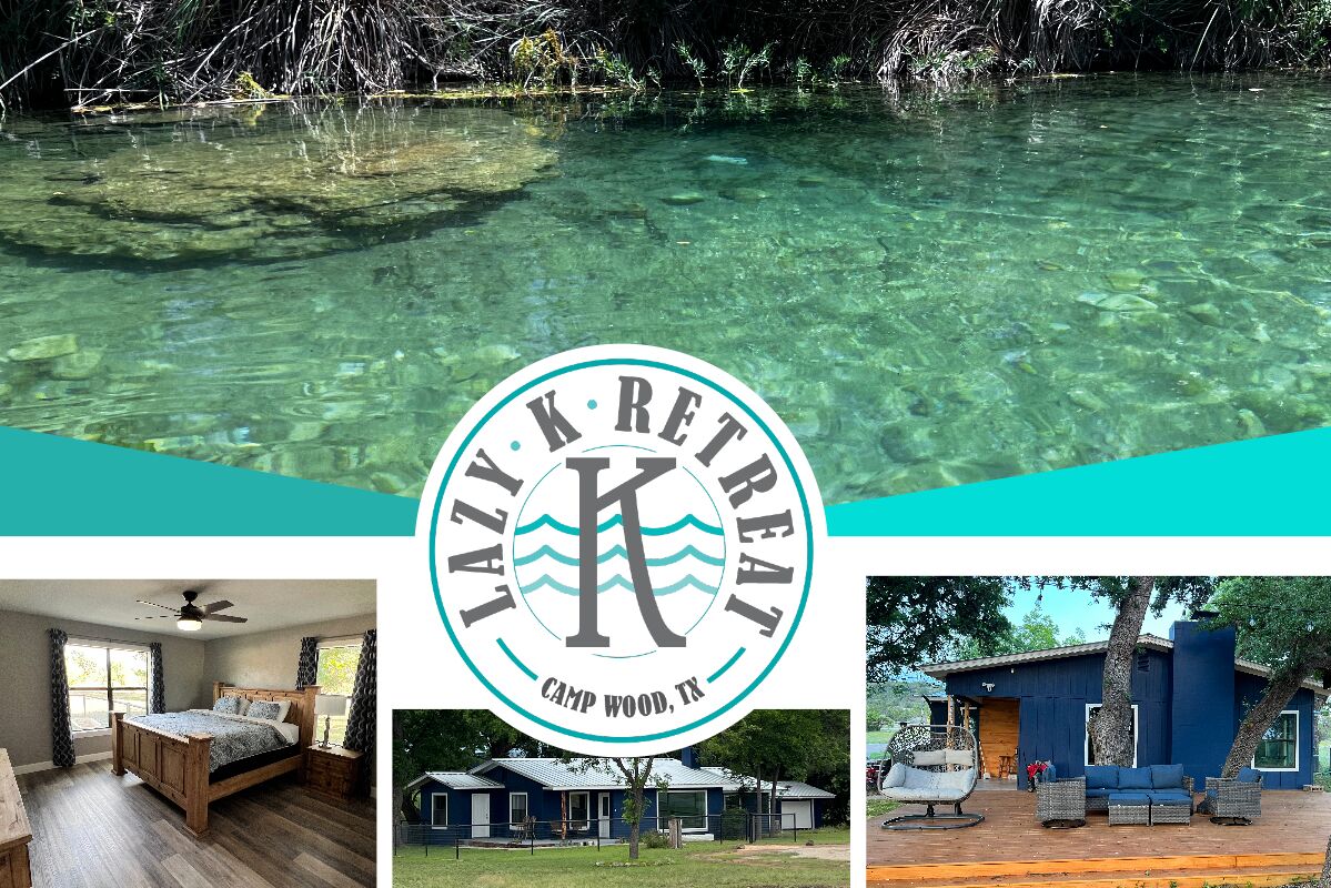 Brand New!!!  Private 10 Acre River House on the Crystal Clear Nueces River!