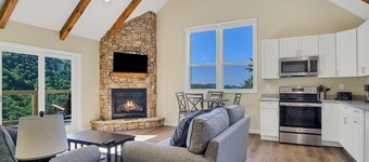 Brand new luxury home with a magnificent view , and luxurious hot-tub