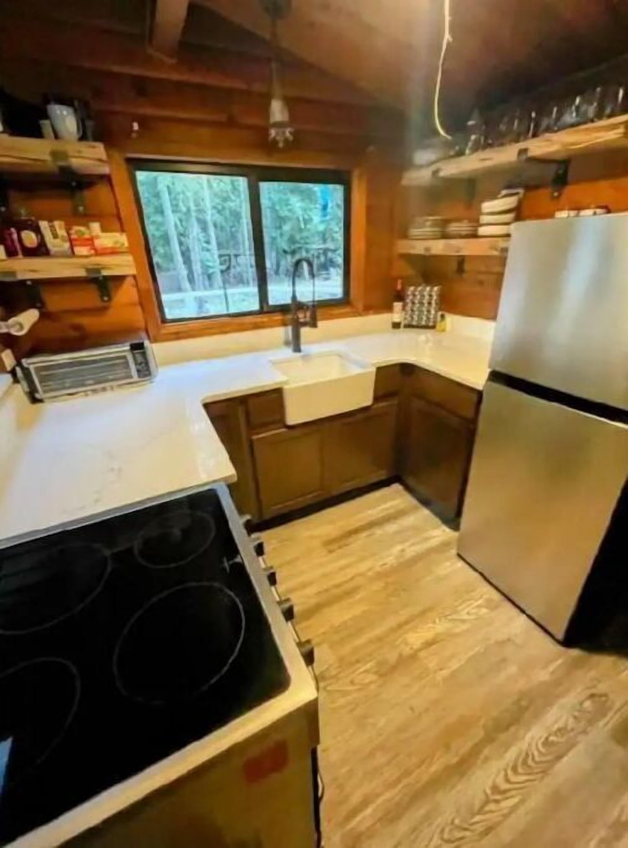 Pan Abode Cabin in the Woods on an Island